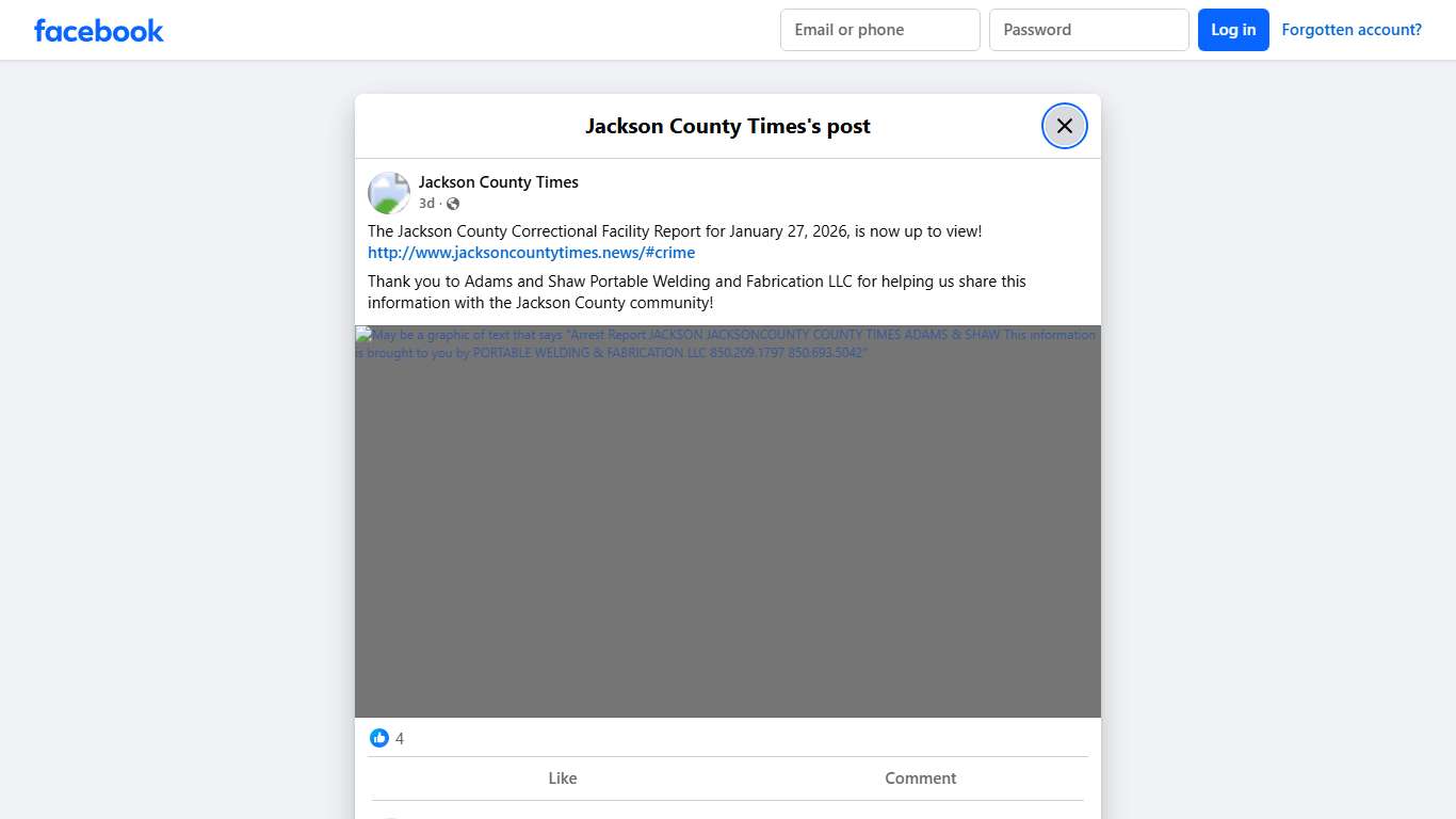The Jackson County Correctional... - Jackson County Times Facebook