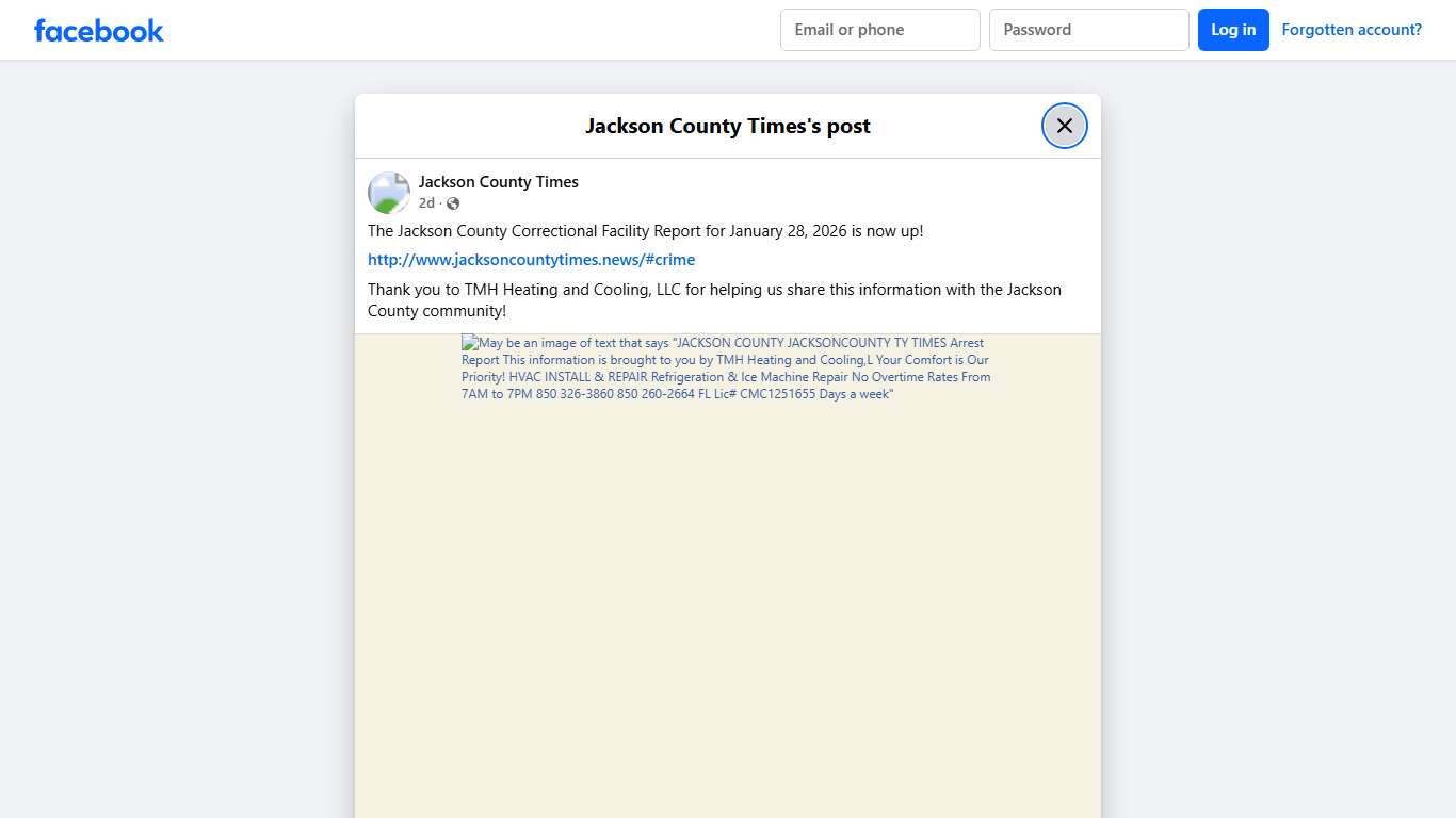 The Jackson County Correctional... - Jackson County Times Facebook